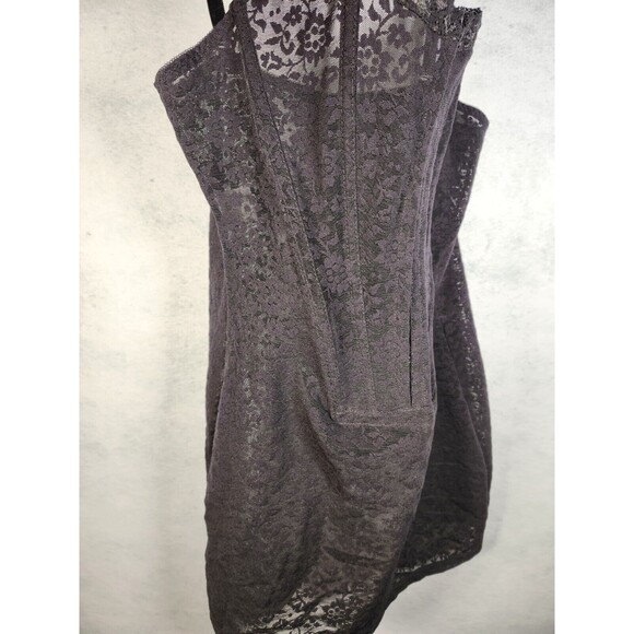 VTG Crownette Girdle Dress Boned 4X Plus Size Stretch Lace Pinup Black - Picture 9 of 11
